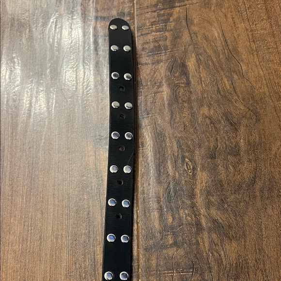 Women’s Black Belt with Silver Studs and Buckle main image 6